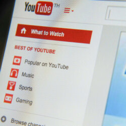 THAILAND - SEPTEMBER 2, 2014: Youtube menu bar webpage view on w THAILAND - SEPTEMBER 2, 2014: Youtube menu bar webpage view on web browser.